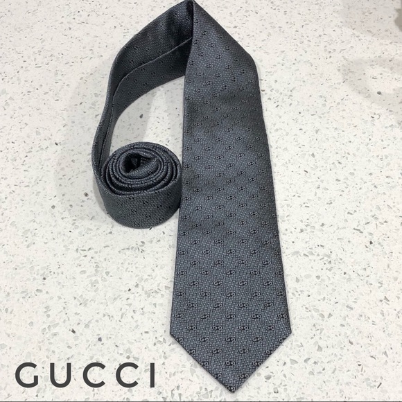 grey gucci tie